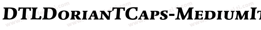 DTLDorianTCaps-MediumItalic字体转换