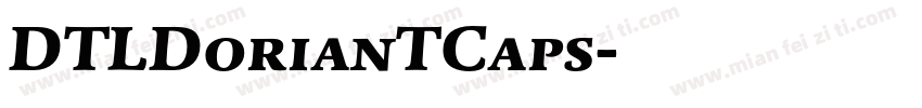 DTLDorianTCaps字体转换