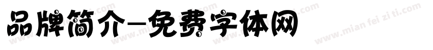 品牌简介字体转换