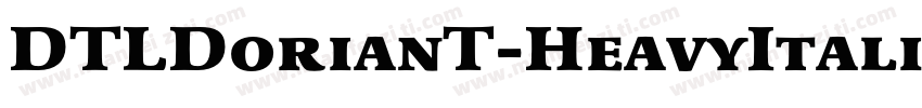DTLDorianT-HeavyItalic字体转换