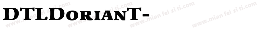 DTLDorianT字体转换