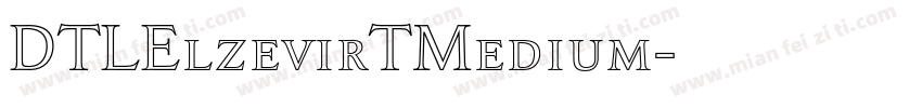 DTLElzevirTMedium字体转换
