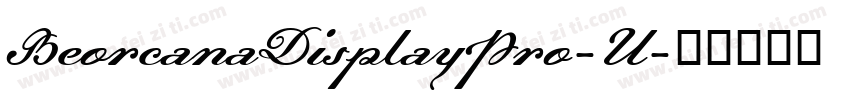 BeorcanaDisplayPro-U字体转换