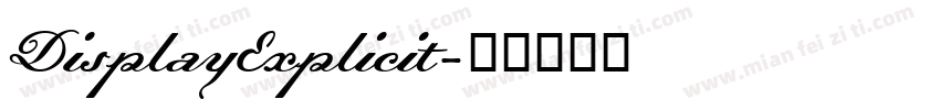 DisplayExplicit字体转换