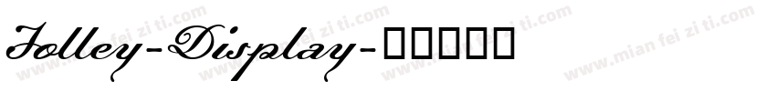 Jolley-Display字体转换