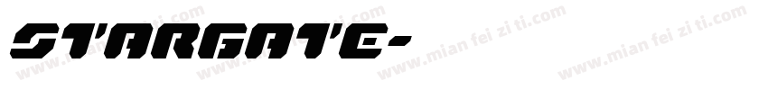 STARGATE字体转换