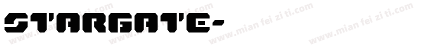 STARGATE字体转换