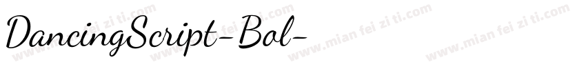 DancingScript-Bol字体转换