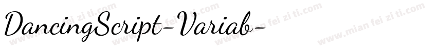 DancingScript-Variab字体转换