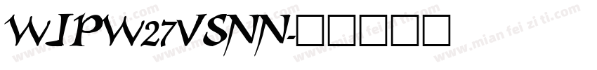 WJPW27VSNN字体转换