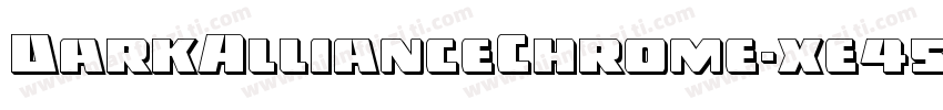 DarkAllianceChrome-xe45字体转换