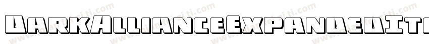 DarkAllianceExpandedItalic-VZDw字体转换