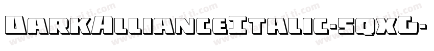 DarkAllianceItalic-5qxG字体转换