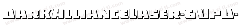DarkAllianceLaser-6VpD字体转换