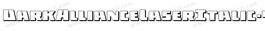 DarkAllianceLaserItalic-yW4M字体转换