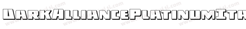 DarkAlliancePlatinumItalic-RWwW字体转换