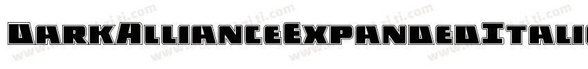DarkAllianceExpandedItalic-VZDw字体转换