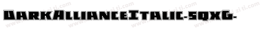 DarkAllianceItalic-5qxG字体转换