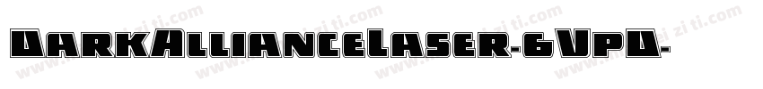 DarkAllianceLaser-6VpD字体转换