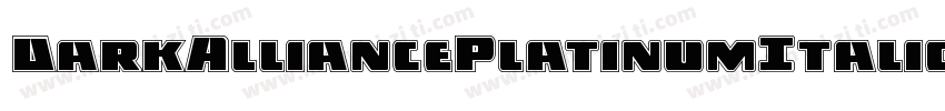 DarkAlliancePlatinumItalic-RWwW字体转换
