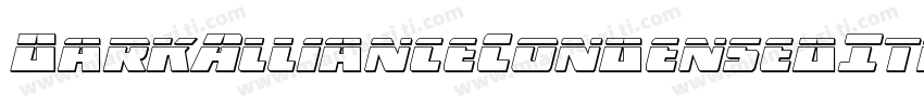 DarkAllianceCondensedItalic-Ar57字体转换