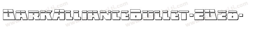 DarkAllianceBullet-ZDz8字体转换