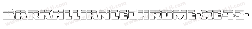 DarkAllianceChrome-xe45字体转换