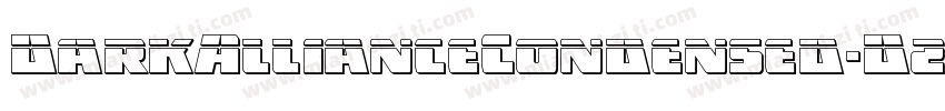DarkAllianceCondensed-D231字体转换