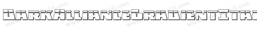 DarkAllianceGradientItalic-G9nD字体转换