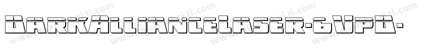DarkAllianceLaser-6VpD字体转换