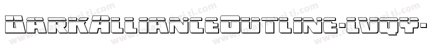 DarkAllianceOutline-lvqy字体转换