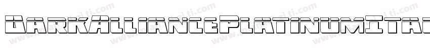 DarkAlliancePlatinumItalic-RWwW字体转换