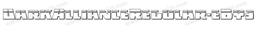 DarkAllianceRegular-eBy3字体转换