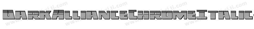 DarkAllianceChromeItalic-pdpr字体转换