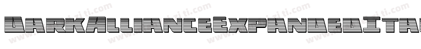 DarkAllianceExpandedItalic-VZDw字体转换