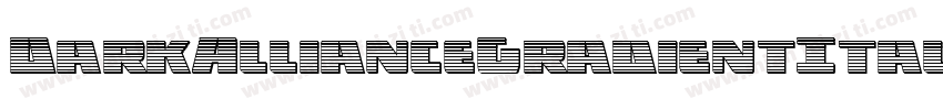DarkAllianceGradientItalic-G9nD字体转换