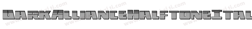 DarkAllianceHalftoneItalic-zaOD字体转换