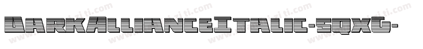 DarkAllianceItalic-5qxG字体转换