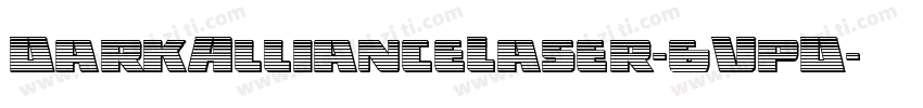 DarkAllianceLaser-6VpD字体转换