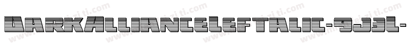 DarkAllianceLeftalic-9j3L字体转换
