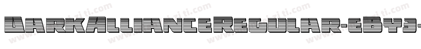 DarkAllianceRegular-eBy3字体转换