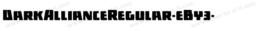 DarkAllianceRegular-eBy3字体转换
