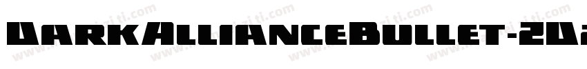 DarkAllianceBullet-ZDz8字体转换