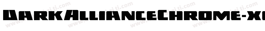 DarkAllianceChrome-xe45字体转换