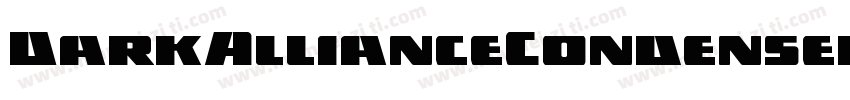 DarkAllianceCondensed-D231字体转换