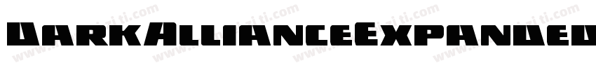DarkAllianceExpandedItalic-VZDw字体转换