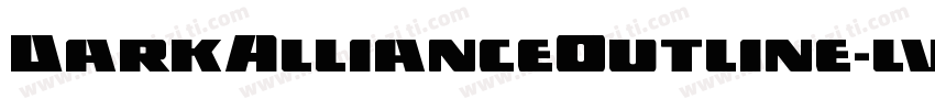 DarkAllianceOutline-lvqy字体转换