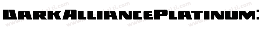 DarkAlliancePlatinumItalic-RWwW字体转换
