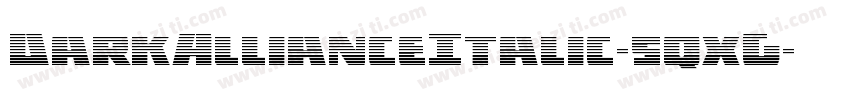 DarkAllianceItalic-5qxG字体转换
