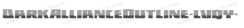 DarkAllianceOutline-lvqy字体转换